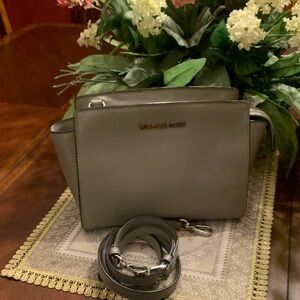 Michael Kors Silver Crossbody Bag